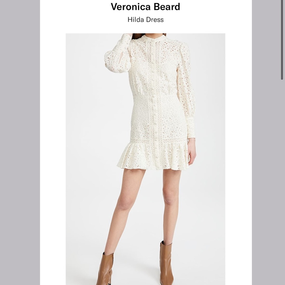 VERONICA BEARD Hilda Ruffle Lace Dress